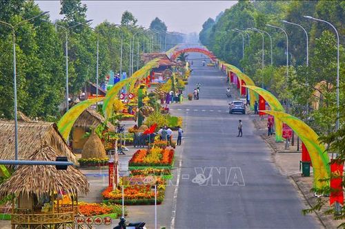 Hậu Giang: Khai mạc Đường hoa Xuân Giáp Thìn năm 2024