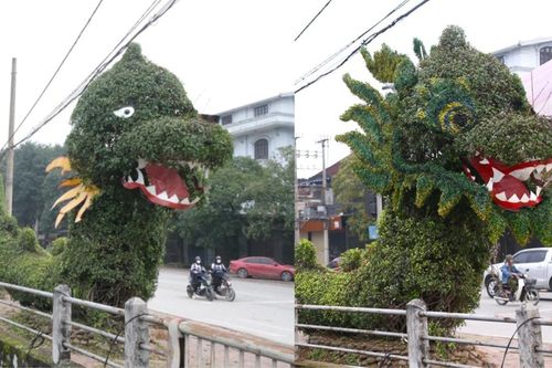 Bất ngờ trước diện mạo mới của linh vật rồng xanh ở Nghệ An sau khi được 'tút tát, thẩm mỹ' lại