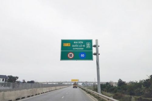 Cao tốc Mai Sơn - QL45 chính thức được chạy tối đa 90km/h