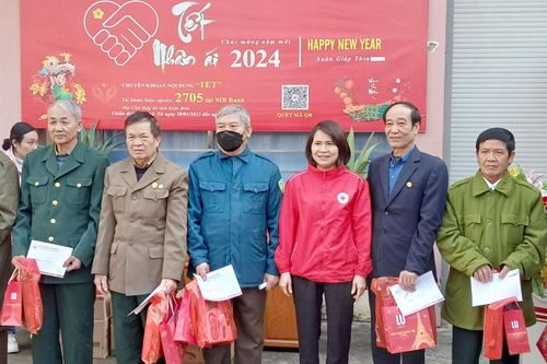 Hội Chữ thập đỏ tỉnh tổ chức Chương trình 'Tết Nhân ái' Xuân Giáp Thìn năm 2024