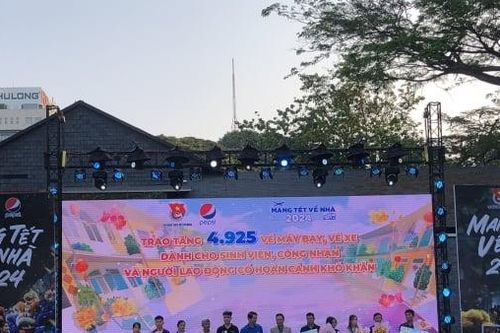 Tp.HCM: Công ty PepsiCo Việt Nam đồng hành cùng người lao động mùa Tết 2024