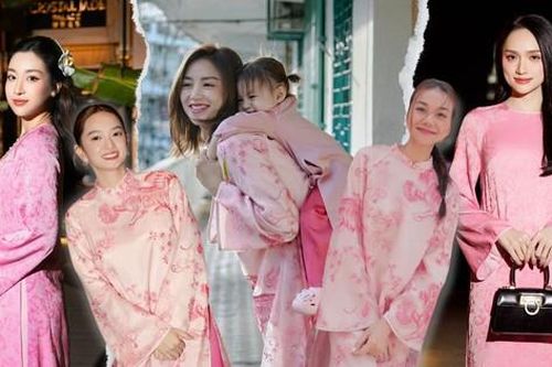 Đại chiến áo dài Tết: Mẫu áo dài được lòng các mỹ nhân Việt, không ngại 'đụng hàng'