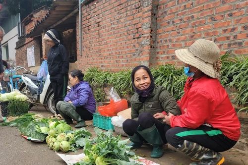 Mộc mạc chợ quê ven đô ngày giáp tết