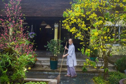 Tĩnh lặng ở một ngôi chùa Huế những ngày cuối năm