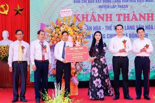 Lập Thạch (Vĩnh Phúc): Xây dựng làng văn hóa kiểu mẫu