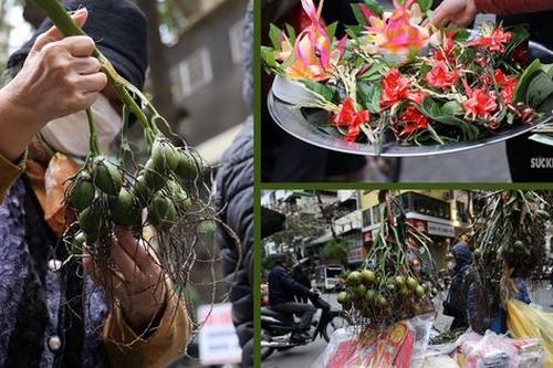 Sắc màu chợ quê trên phố ngày giáp Tết