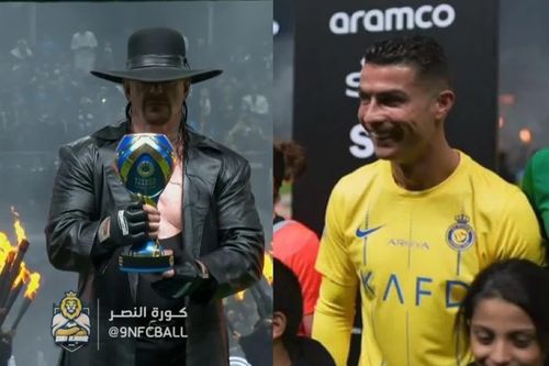 Huyền thoại bất ngờ xuất hiện làm Ronaldo thích thú