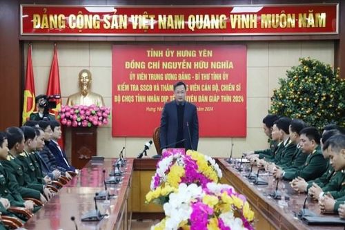 Lãnh đạo tỉnh Hưng Yên thăm, động viên các lực lượng trực Tết