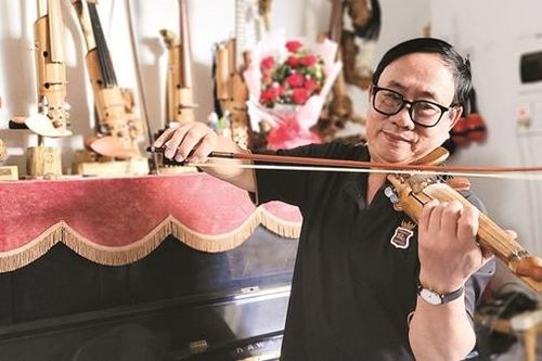 Giai điệu mùa xuân trên chiếc vĩ cầm tre