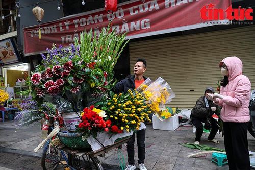 Violet, thược dược, các loại trái cây bày mâm ngũ quả náo nức phố xá ngày 30 tháng Chạp