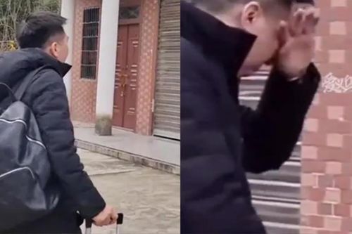 Đưa vợ con về quê ăn Tết, người đàn ông bật khóc ngay trước cổng nhà