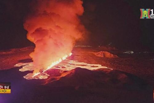 Núi lửa Reykjanes ở Iceland hoạt động trở lại