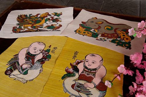 Thấy tranh Đông Hồ treo trong nhà là thấy Tết