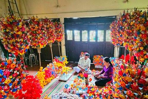 Sắc xuân ở làng hoa giấy hơn 300 năm tuổi trên đất Cố đô