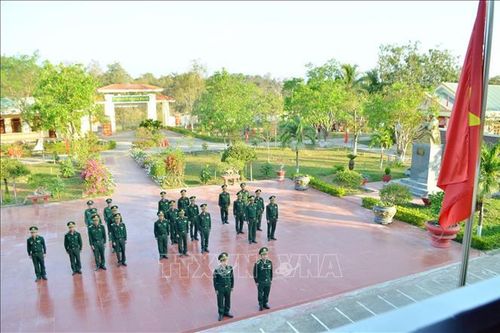 Thiêng liêng Lễ chào cờ đầu năm mới ở các đồn biên phòng Đắk Lắk