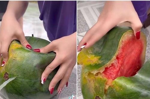 Mua dưa hấu về để trên bàn thờ ngày Tết, người phụ nữ phát hiện dấu hiệu bất thường sau 1 ngày