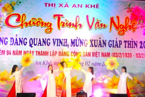An Khê tổ chức chương trình văn nghệ mừng Đảng quang vinh, mừng Xuân Giáp Thìn 2024
