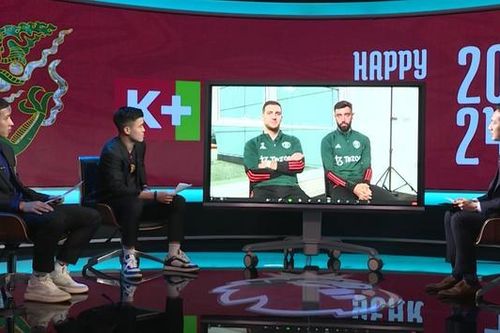 Duy Mạnh và Hùng Dũng giao lưu với ngôi sao Man Utd
