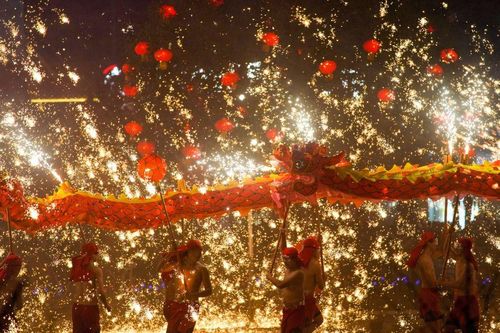 Các nước châu Á tưng bừng đón Tết Nguyên đán