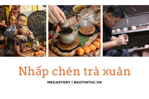 Trà cụ trong không gian thưởng trà của người Việt