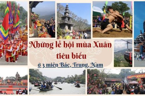 Những lễ hội mùa Xuân tiêu biểu ở 3 miền Bắc, Trung, Nam