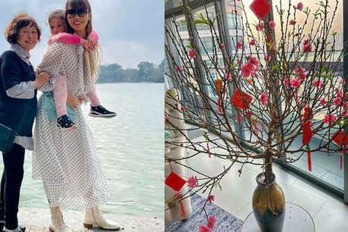 Siêu mẫu Hà Anh khoe không gian đón Tết, trải lòng về một năm 'đặc biệt' khi không ra Hà Nội đón xuân