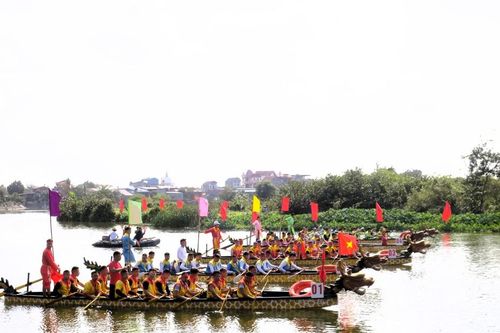 Khai hội bơi trải đền - chùa Ngọ Dương, Hải Phòng