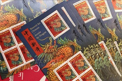 Pháp phát hành bộ tem Rồng