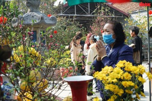 Du khách nô nức du xuân, cầu phúc tại khu di tích Phủ Giầy, Nam Định