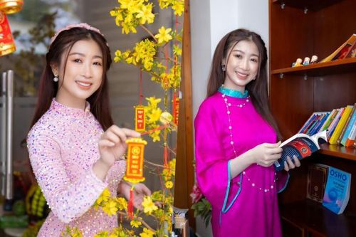 Á hậu Ngọc Liên khoe sắc rạng rỡ chào Xuân Giáp Thìn 2024
