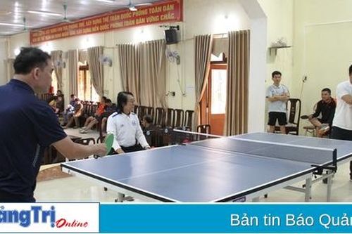 Huyện Gio Linh: Thi đấu bóng bàn, cờ tướng và viết thư pháp mừng tết Giáp Thìn