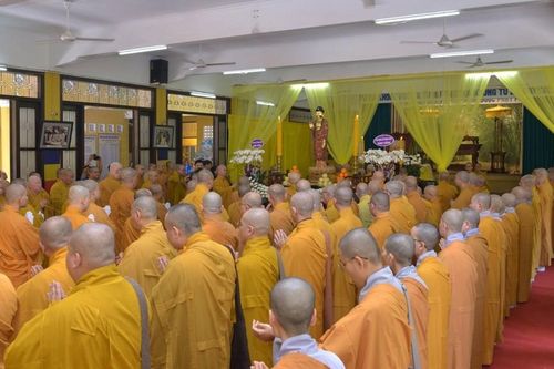 Trang nghiêm Lễ nhập kim quan Trưởng lão Hòa thượng Thích Hiển Tu