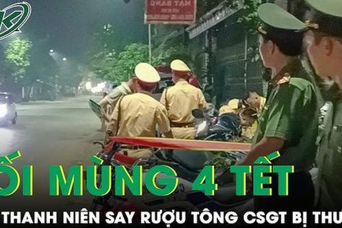 Tối mùng 4 Tết: Tạm giữ hình sự thanh niên say rượu, tông trực diện khiến Đại úy CSGT bị thương