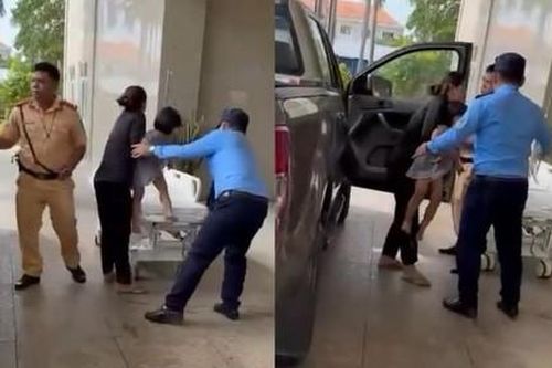 CSGT mở đường đưa bé gái bị co giật do hóc hạt nhãn đi cấp cứu kịp thời