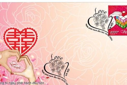 Phát hành bộ 'Tem tình yêu' nhân lễ Valentine