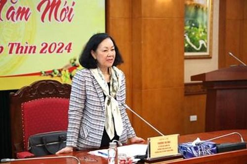 Thường trực Ban Bí thư Trương Thị Mai thăm, làm việc với Ban Kinh tế Trung ương