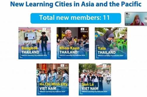 Thành phố Hồ Chí Minh và Sơn La được UNESCO công nhận là thành viên 'Mạng lưới thành phố học tập toàn cầu'