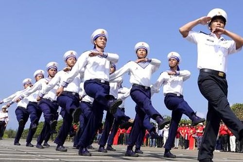 Chiến sĩ khối đảo Trường Sa ra quân huấn luyện năm 2024