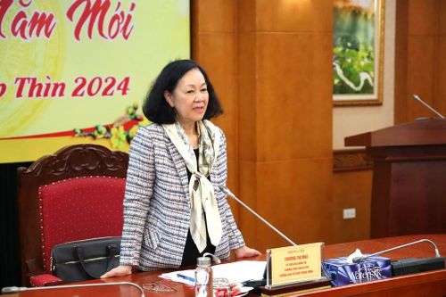 Thường trực Ban Bí thư Trương Thị Mai làm việc với Ban Kinh tế Trung ương