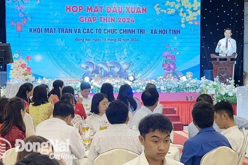 Họp mặt khối đoàn thể chính trị xã hội đầu Xuân Giáp Thìn