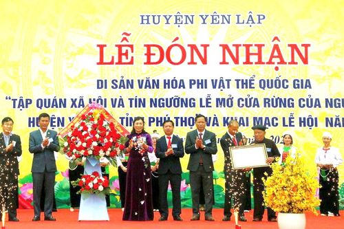 Lễ mở cửa rừng của người Mường huyện Yên Lập trở thành di sản văn hóa phi vật thể quốc gia