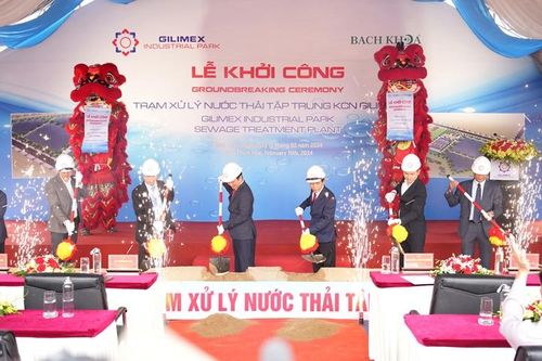 Khởi công Trạm xử lý nước thải tập trung Khu công nghiệp Gilimex