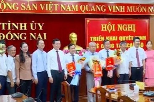 Tỉnh ủy Đồng Nai công bố các Quyết định về công tác cán bộ