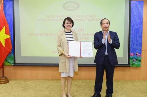 Bổ nhiệm nữ Phó Vụ trưởng Vụ II, Cơ quan Thanh tra, giám sát ngân hàng