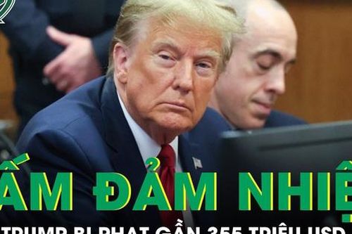 Cựu Tổng thống Mỹ Donald Trump bị phạt gần 355 triệu USD