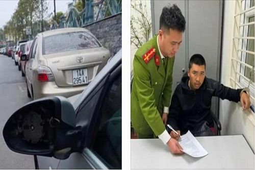Bắt giữ đối tượng tháo hàng loạt gương ô tô trong đêm