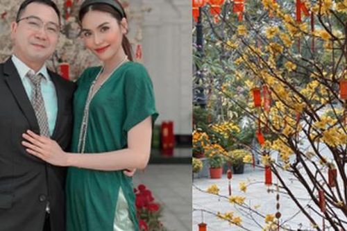 Mãn nhãn với màn trang trí 'cung điện' dát vàng của nàng dâu hào môn Lan Khuê những ngày đón năm mới