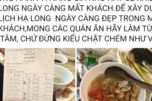 Thông tin mới vụ nhà hàng hải sản ở Hạ Long 'chặt chém' khách hơn 11 triệu đồng