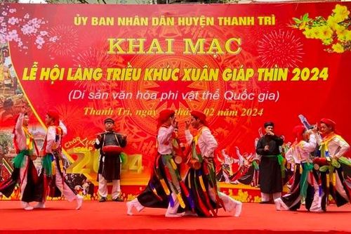 Huyện Thanh Trì: Khai mạc Lễ hội Triều Khúc với nhiều nét văn hóa đặc sắc
