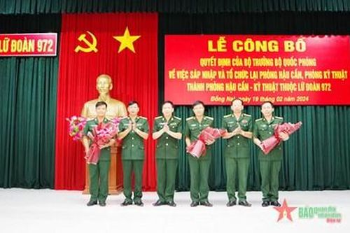Lữ đoàn 972 sáp nhập và tổ chức lại cơ quan Hậu cần-Kỹ thuật